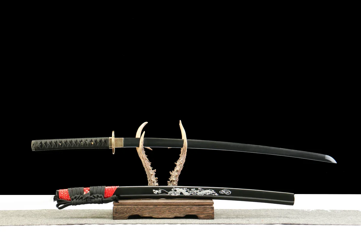 Karmesinglut - Handgeschmiedetes Katana aus 1065 Kohlenstoffstahl - Image 6
