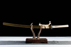 Alternative view of Karmesinschwur - Handgeschmiedetes Katana aus 1065 Kohlenstoffstahl
