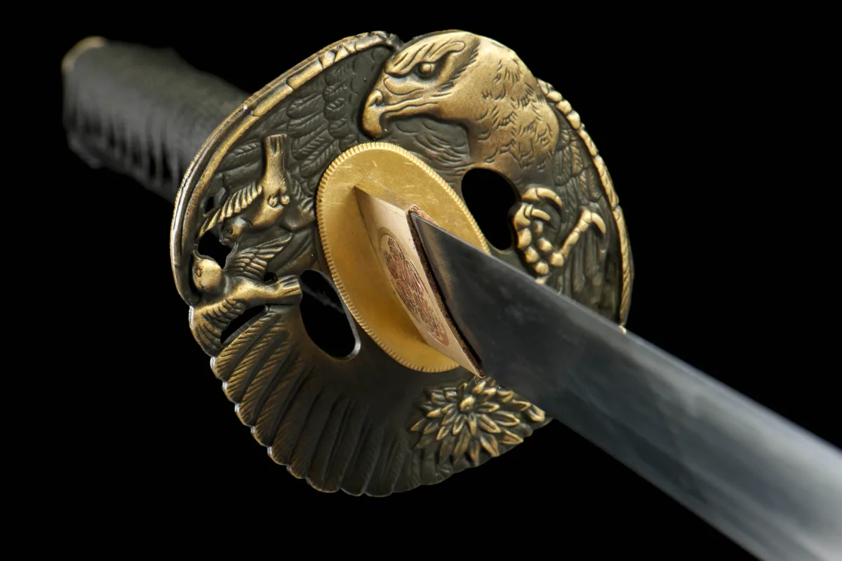 Karmesinspinne - Handgeschmiedetes Katana aus 1065 Kohlenstoffstahl