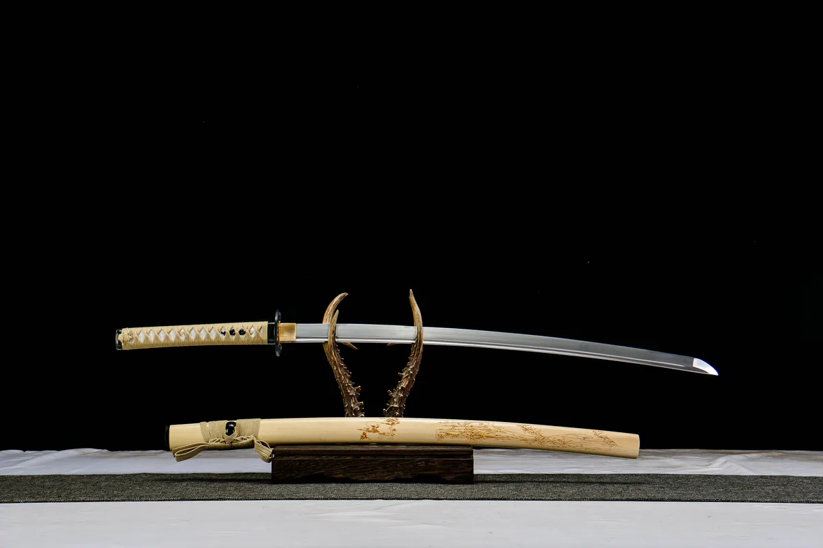 Klarer Schatten - Handgeschmiedetes Katana aus 1065 Kohlenstoffstahl - Image 3