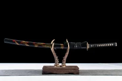 Alternative view of Klinge des Mitgefühls - Handgeschmiedetes Katana aus 1065 Kohlenstoffstahl