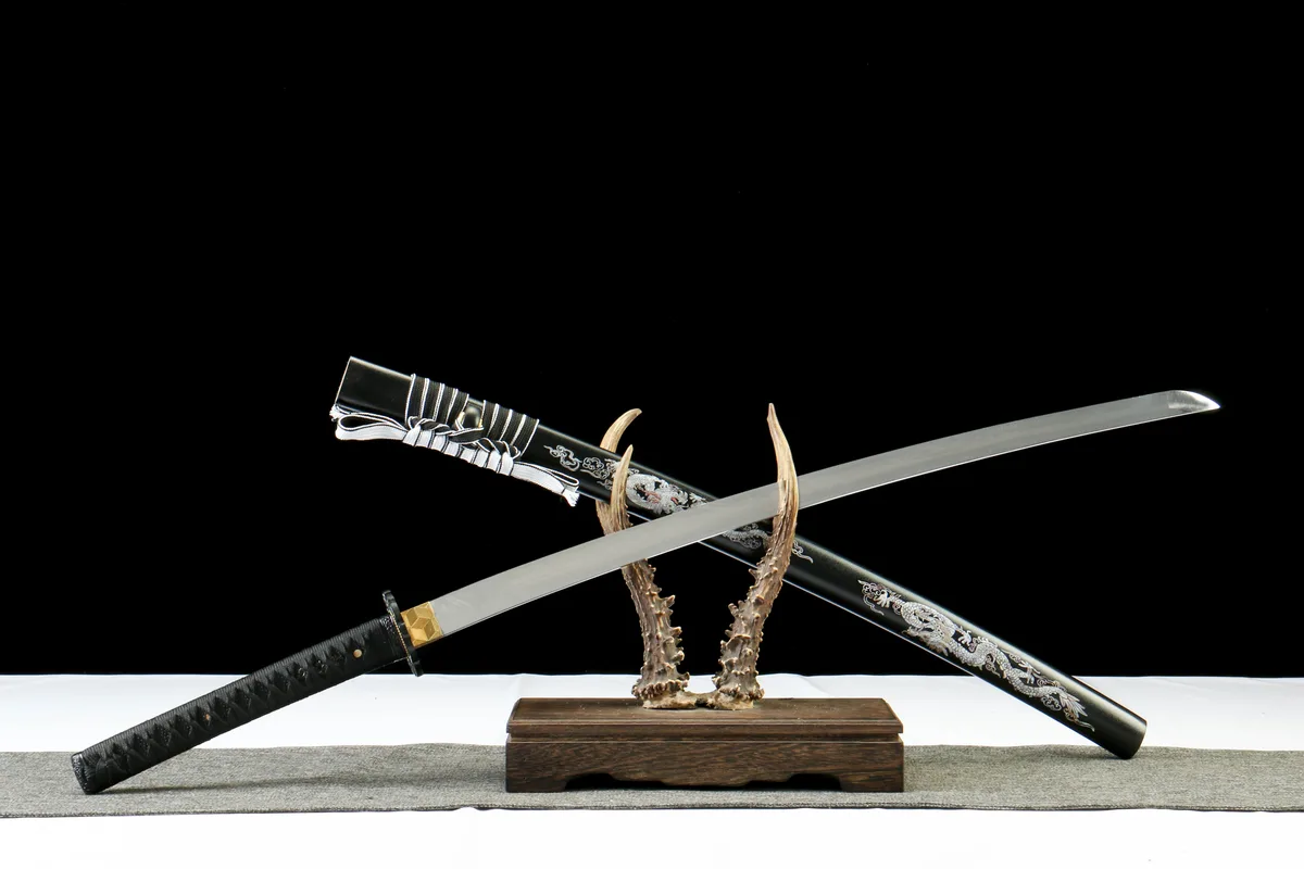 Obsidian-Drache - Handgeschmiedetes Katana aus 1065 Kohlenstoffstahl - Image 8