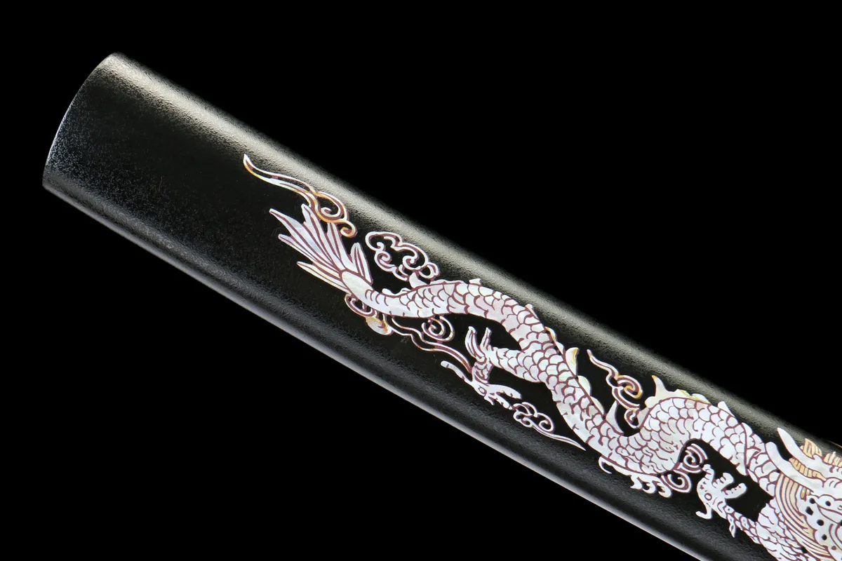 Obsidian-Drache - Handgeschmiedetes Katana aus 1065 Kohlenstoffstahl - Image 12