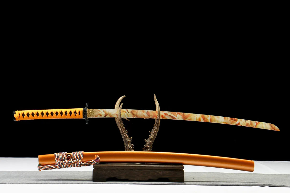 Reines Gold - Handgeschmiedetes Katana aus 1065 Kohlenstoffstahl - Image 3