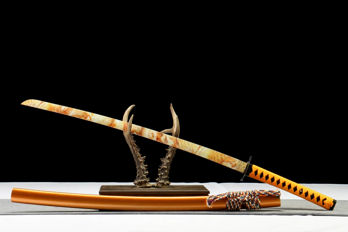 Reines Gold - Handgeschmiedetes Katana aus 1065 Kohlenstoffstahl - Image 8