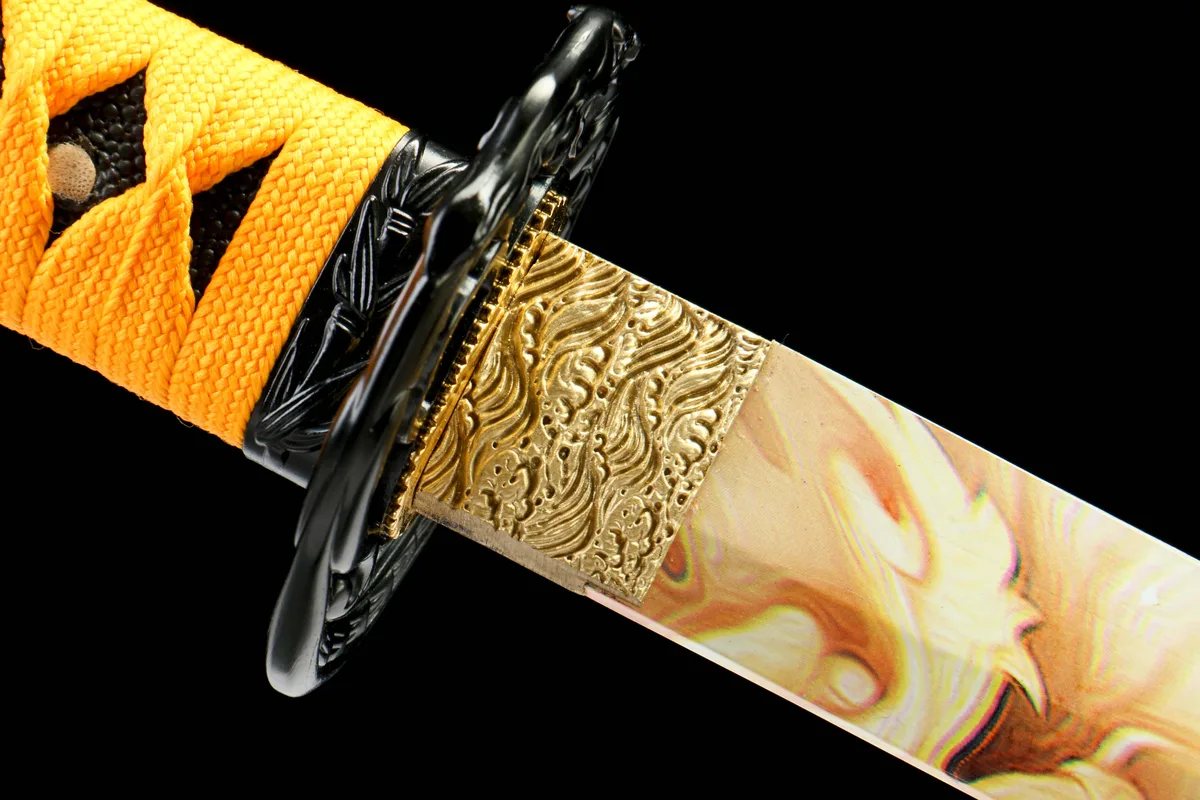 Reines Gold - Handgeschmiedetes Katana aus 1065 Kohlenstoffstahl - Image 4