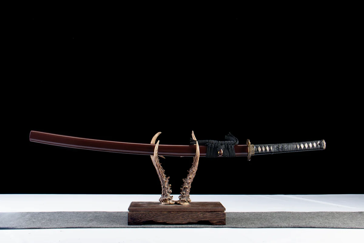 Roter Nachtwandler - Handgeschmiedetes Katana aus 1065 Kohlenstoffstahl - Image 12