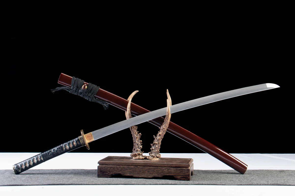 Roter Nachtwandler - Handgeschmiedetes Katana aus 1065 Kohlenstoffstahl - Image 5