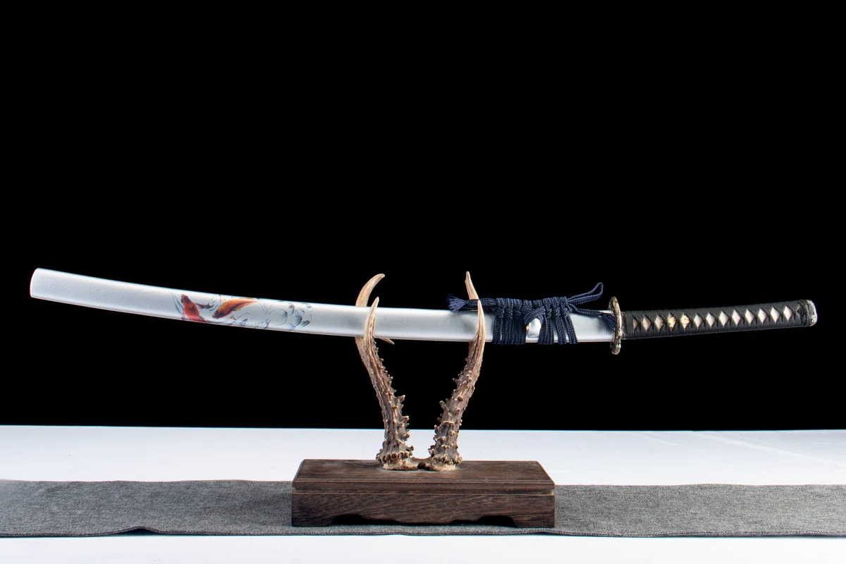 Rückenklinge - Handgeschmiedetes Katana aus 1065 Kohlenstoffstahl - Image 12
