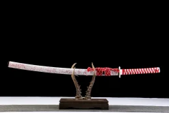 Scharlachflut - Handgeschmiedetes Katana aus 1065 Kohlenstoffstahl
