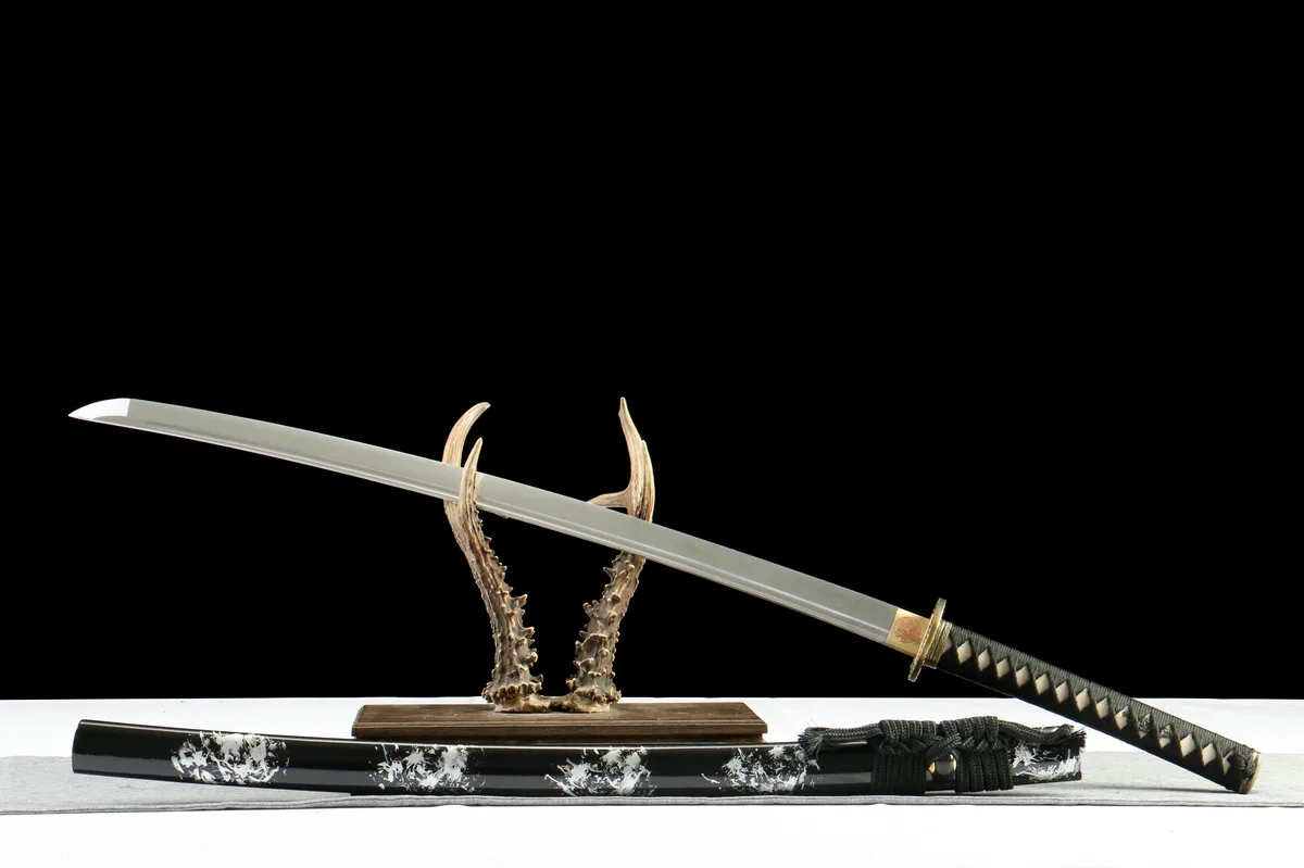 Schwarzes Eisen - Handgeschmiedetes Katana aus 1065 Kohlenstoffstahl - Image 8