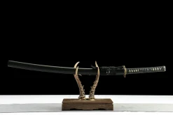 Alternative view of Stählasche - Handgeschmiedetes Katana aus 1065 Kohlenstoffstahl