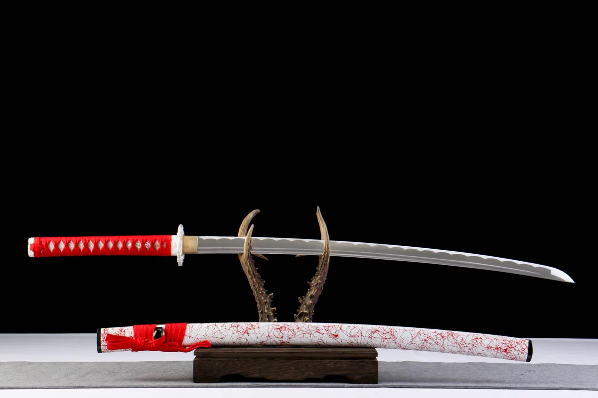 Stählerne Abenddämmerung - Handgeschmiedetes Katana aus 1065 Kohlenstoffstahl - Image 9