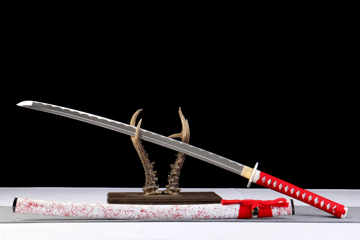 Stählerne Abenddämmerung - Handgeschmiedetes Katana aus 1065 Kohlenstoffstahl - Image 15