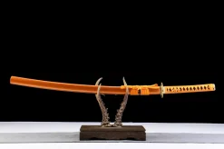 Stählerner Mond - Handgeschmiedetes Katana aus 1065 Kohlenstoffstahl