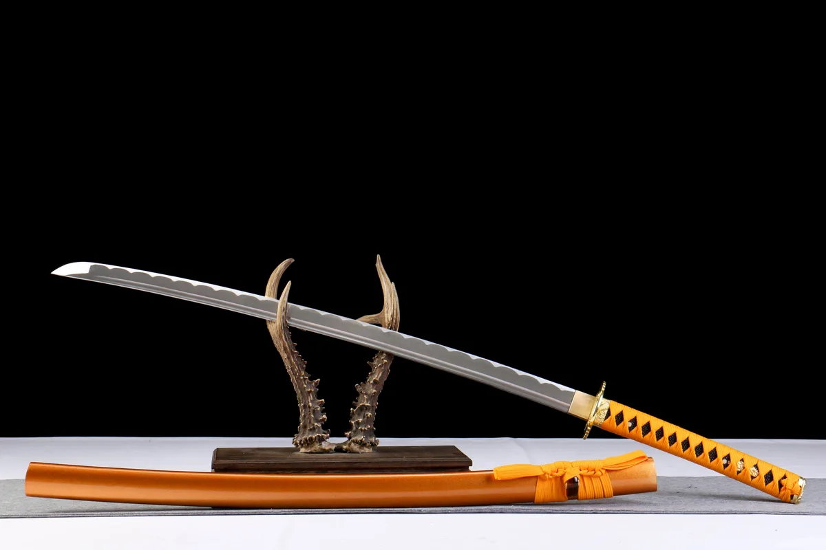 Stählerner Mond - Handgeschmiedetes Katana aus 1065 Kohlenstoffstahl - Image 11