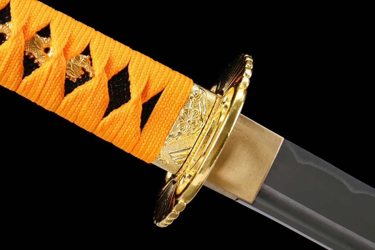 Stählerner Mond - Handgeschmiedetes Katana aus 1065 Kohlenstoffstahl - Image 6