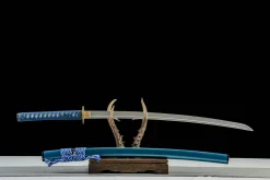 Alternative view of Stahlschwinge - Handgeschmiedetes Katana aus 1065 Kohlenstoffstahl