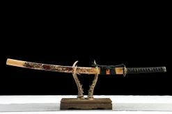 Alternative view of Stahlwelle - Handgeschmiedetes Katana aus 1065 Kohlenstoffstahl