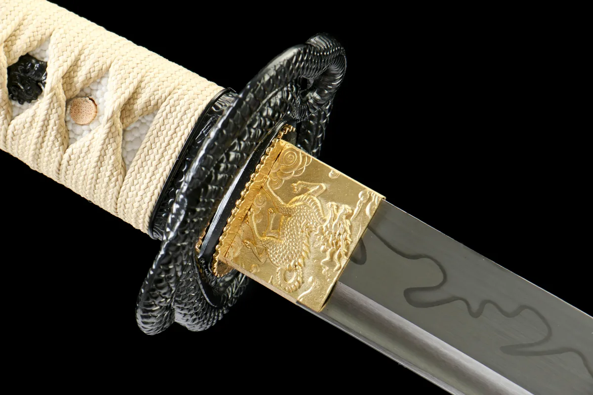 Stille Orchidee - Handgeschmiedetes Katana aus 1065 Kohlenstoffstahl - Image 10