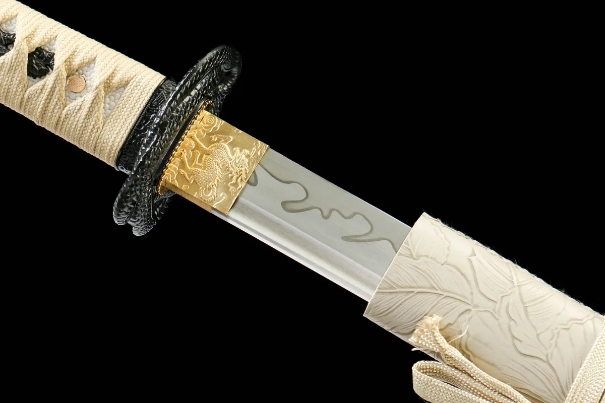 Stille Orchidee - Handgeschmiedetes Katana aus 1065 Kohlenstoffstahl - Image 12