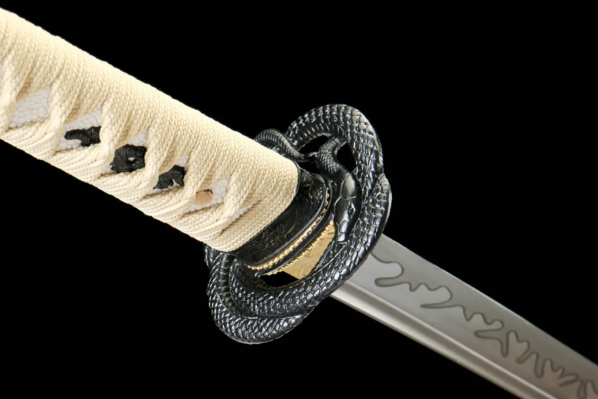 Stille Orchidee - Handgeschmiedetes Katana aus 1065 Kohlenstoffstahl - Image 4