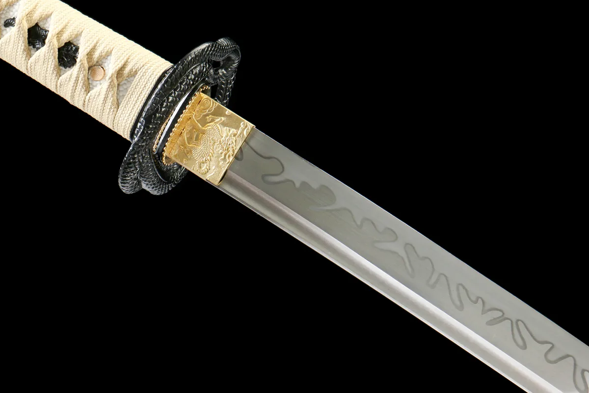 Stille Orchidee - Handgeschmiedetes Katana aus 1065 Kohlenstoffstahl - Image 5