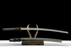 Alternative view of Tintenblüte - Handgeschmiedetes Katana aus 1065 Kohlenstoffstahl