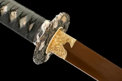 Alternative view of Uraltes Herz - Handgeschmiedetes Katana aus 1065 Kohlenstoffstahl