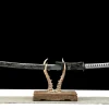 Vergoldetes Inferno - Handgeschmiedetes Katana aus 1065 Kohlenstoffstahl
