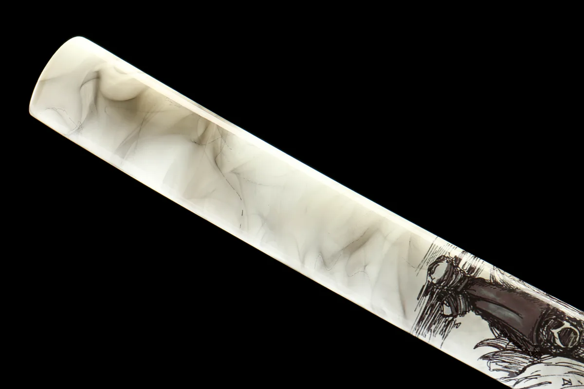 Weißer Bambus - Handgeschmiedetes Katana aus 1065 Kohlenstoffstahl - Image 2
