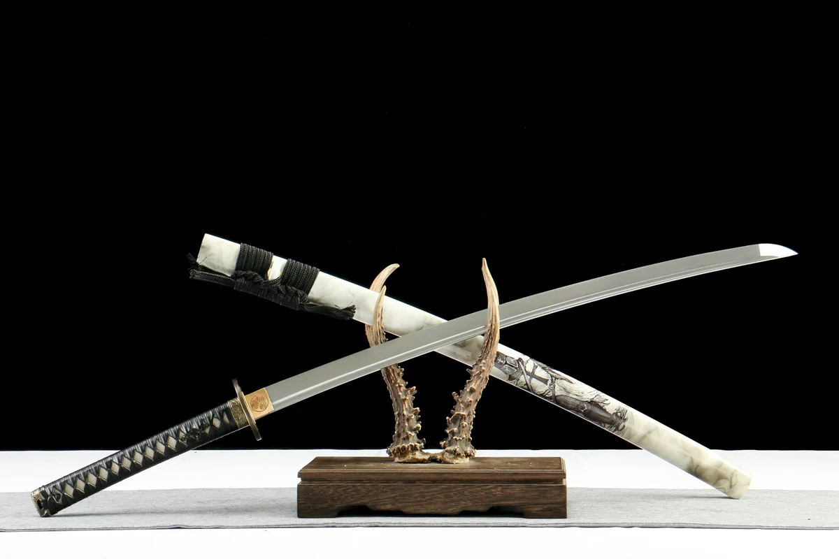 Weißer Bambus - Handgeschmiedetes Katana aus 1065 Kohlenstoffstahl - Image 7