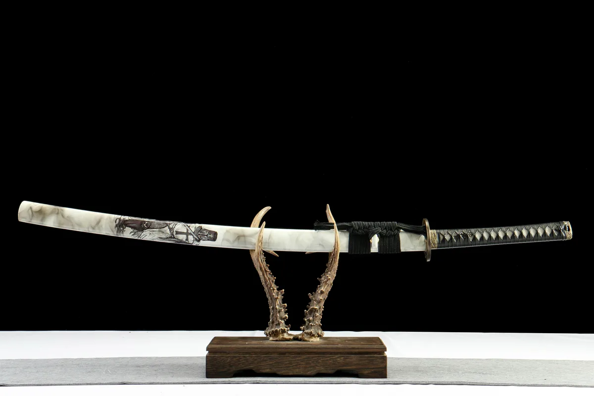 Weißer Bambus - Handgeschmiedetes Katana aus 1065 Kohlenstoffstahl - Image 9