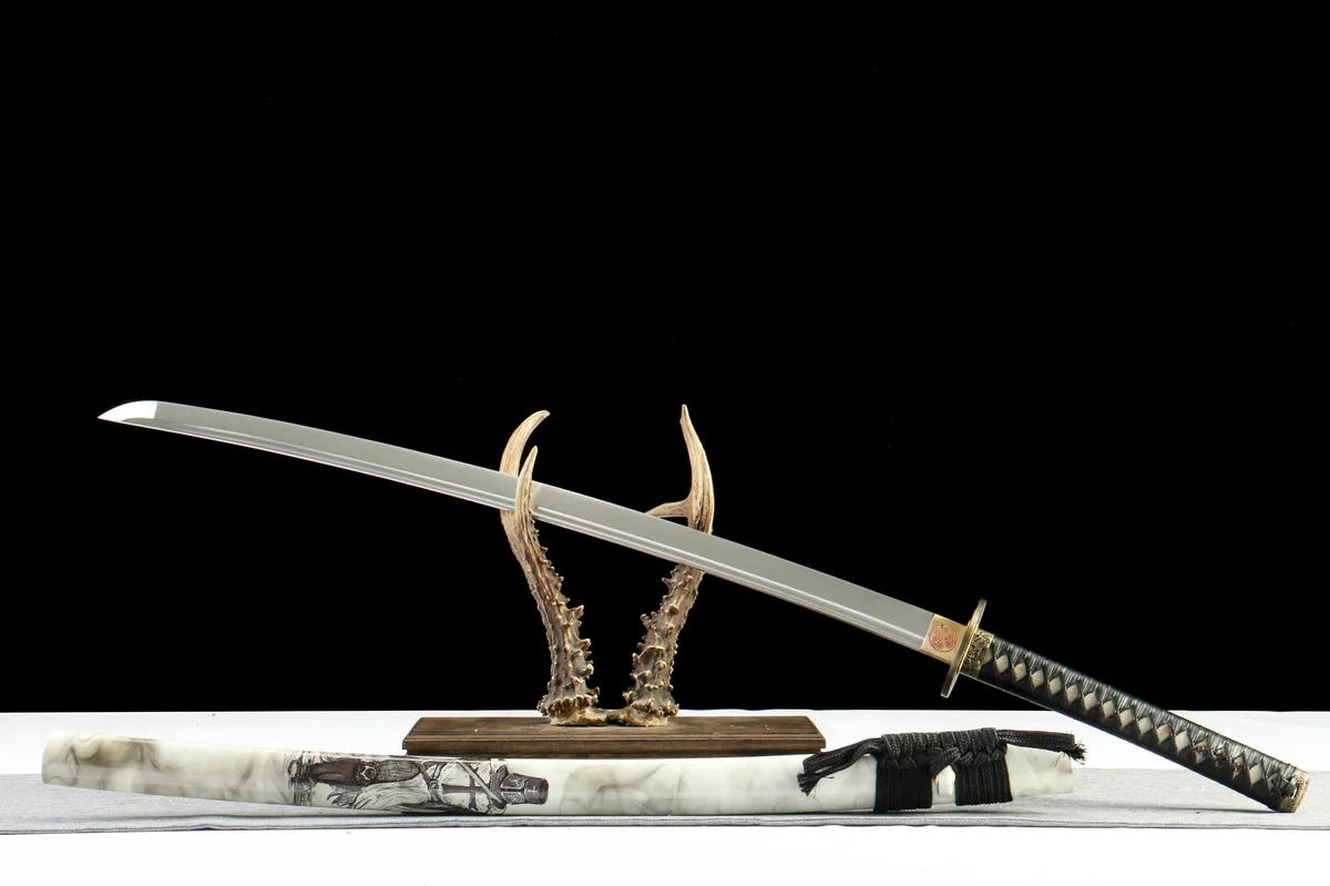 Weißer Bambus - Handgeschmiedetes Katana aus 1065 Kohlenstoffstahl - Image 8
