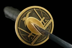 Alternative view of Weißer Phönix - Handgeschmiedetes Katana aus 1065 Kohlenstoffstahl