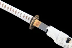 Weißer Reißzahn - Handgeschmiedetes Katana aus 1065 Kohlenstoffstahl