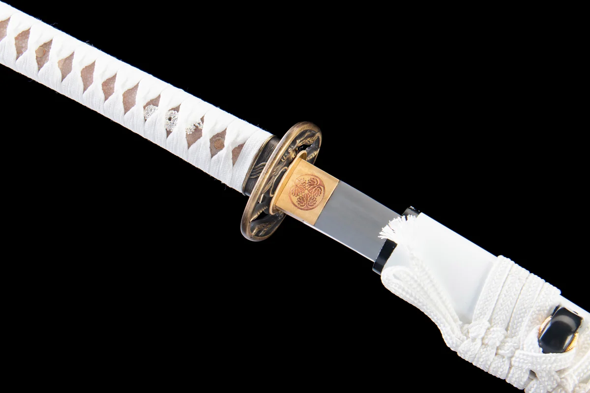 Weißer Reißzahn - Handgeschmiedetes Katana aus 1065 Kohlenstoffstahl - Image 11