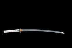Alternative view of Weißer Reißzahn - Handgeschmiedetes Katana aus 1065 Kohlenstoffstahl