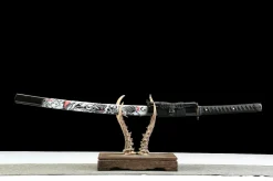 Weltuntergang - Handgeschmiedetes Katana aus 1065 Kohlenstoffstahl