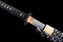 Yin-Yang-Klinge - Handgeschmiedetes Katana aus 1065 Kohlenstoffstahl