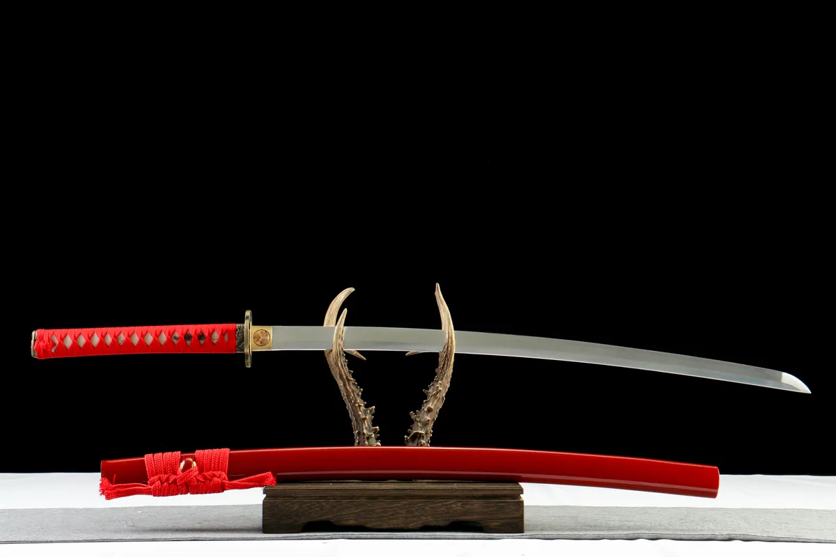 Zinnoberklinge - Handgeschmiedetes Katana aus 1065 Kohlenstoffstahl - Image 2