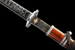 Alternative view of Geschmiedeter Stahl - Handgeschmiedetes Katana aus 1095 Hochkohlenstoffstahl