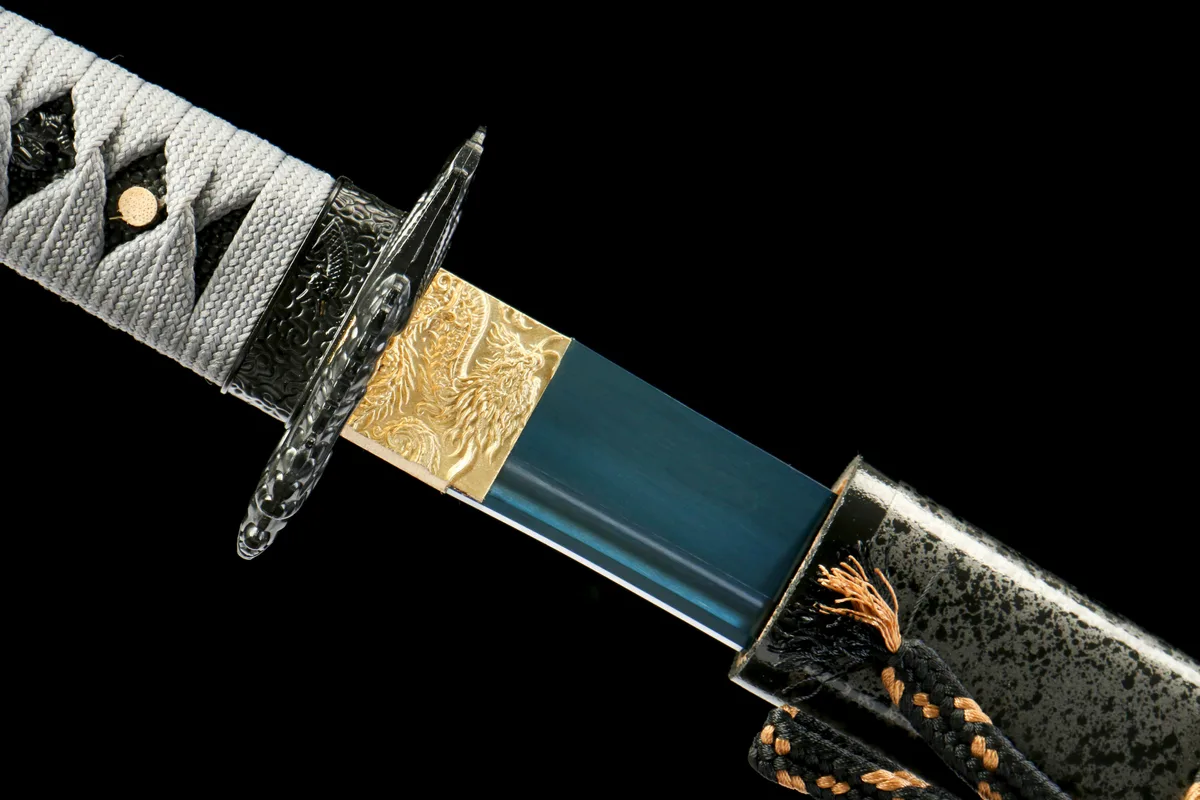 Hohles Blau - Handgeschmiedetes Katana aus 65Mn Spring Steel - Image 14