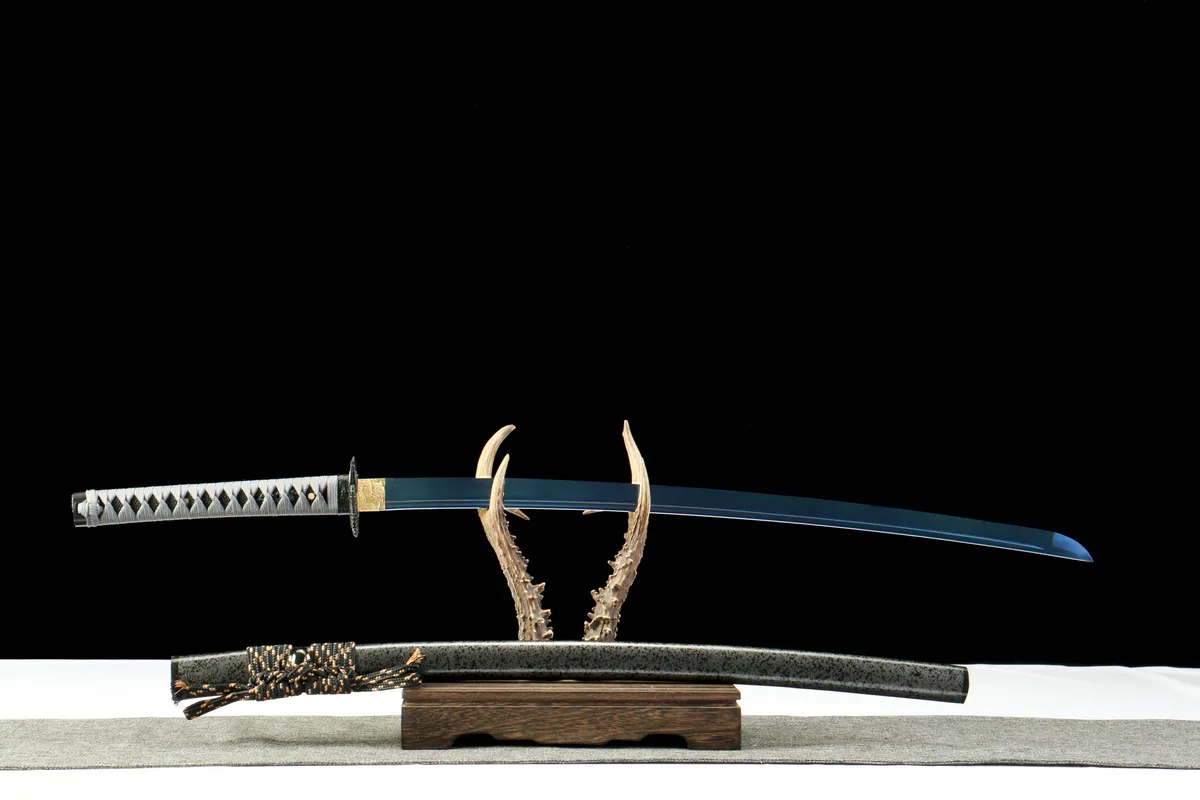 Hohles Blau - Handgeschmiedetes Katana aus 65Mn Spring Steel - Image 3