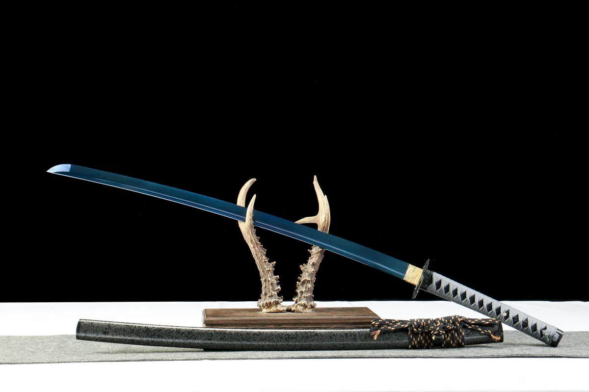Hohles Blau - Handgeschmiedetes Katana aus 65Mn Spring Steel - Image 11
