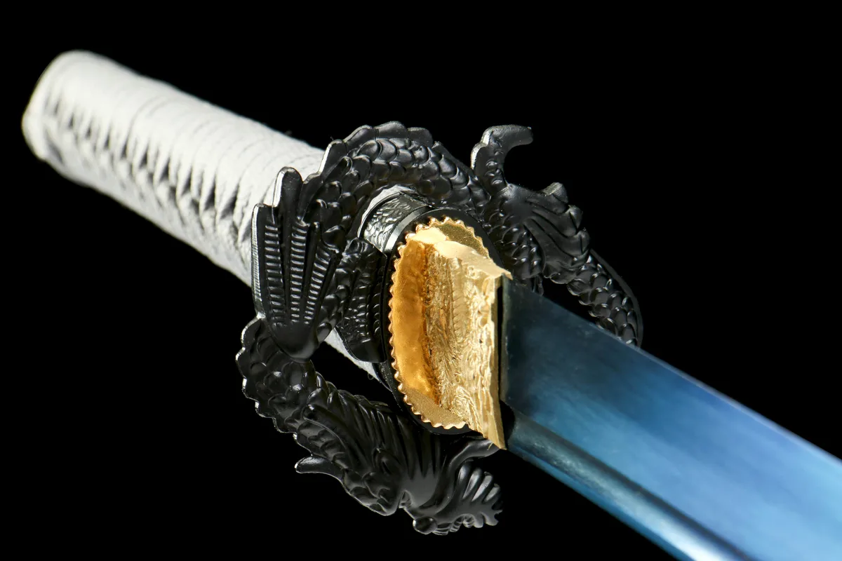 Hohles Blau - Handgeschmiedetes Katana aus 65Mn Spring Steel - Image 13