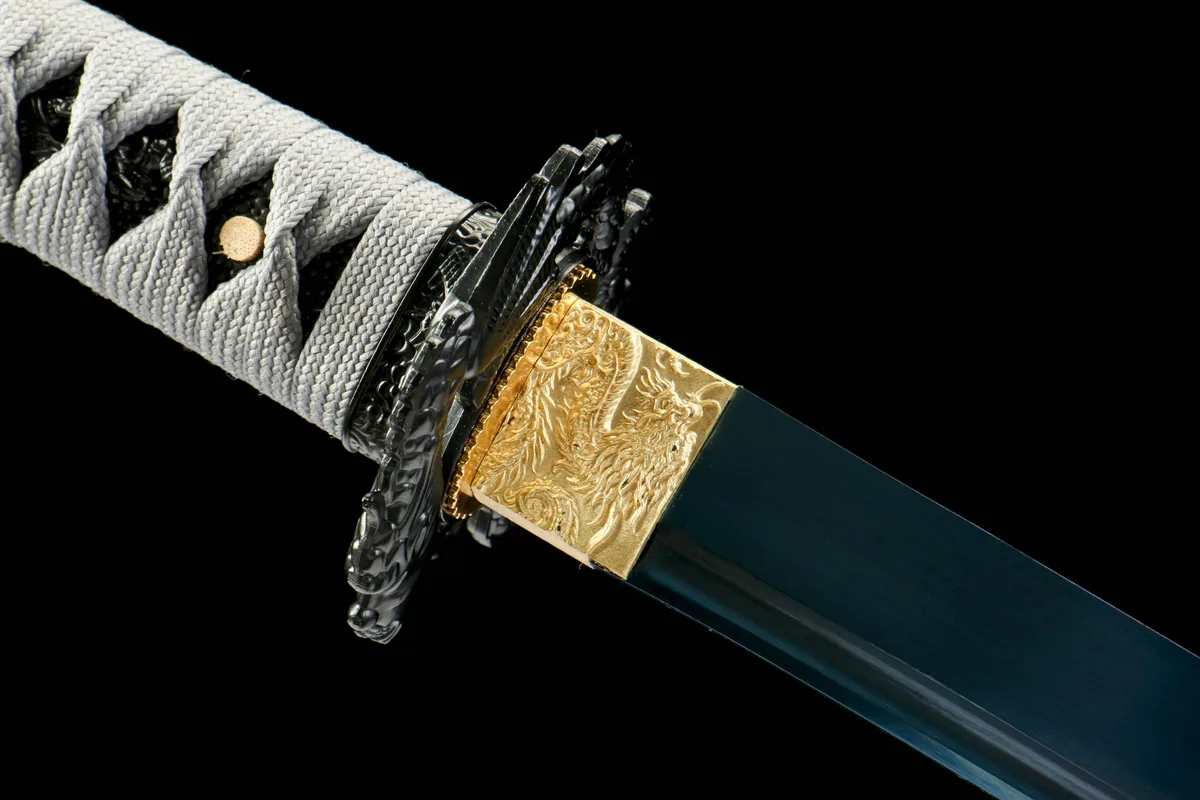 Hohles Blau - Handgeschmiedetes Katana aus 65Mn Spring Steel - Image 6