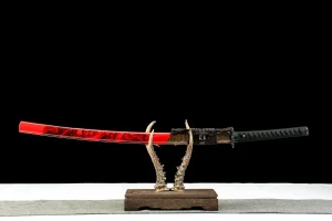 Scharlachroter Phantom - Handgeschmiedetes Katana aus 65Mn Spring Steel