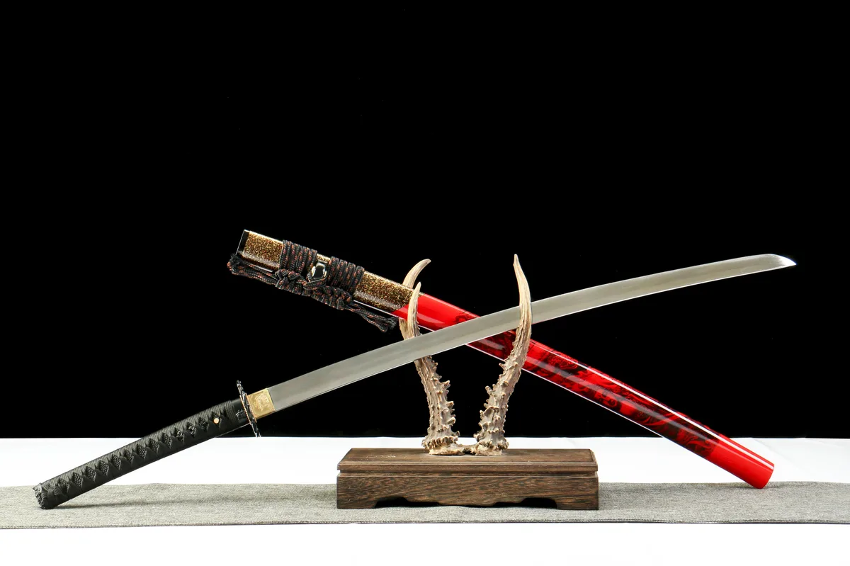 Scharlachroter Phantom - Handgeschmiedetes Katana aus 65Mn Spring Steel - Image 9