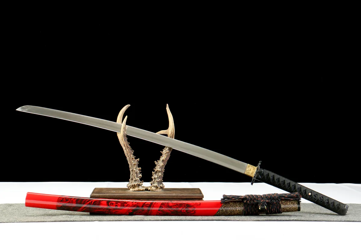 Scharlachroter Phantom - Handgeschmiedetes Katana aus 65Mn Spring Steel - Image 11